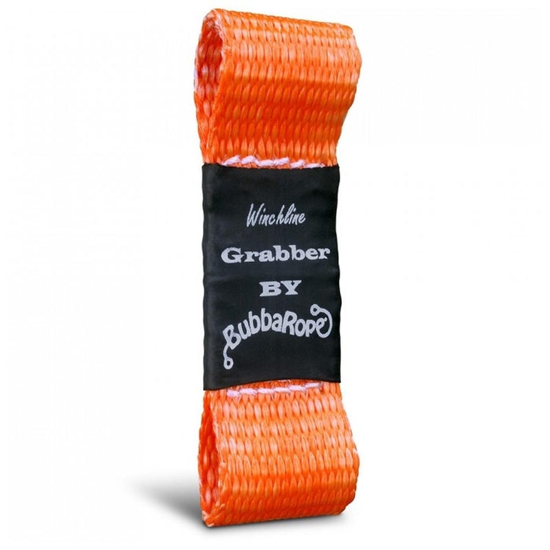 Bubba Rope 251610 The Grabber Synthetic Winch Line Attachment 1" x 3-3/4" Fit all brands in Orange, Accessory Ideal to attach any synthetic winch line to your winch drum